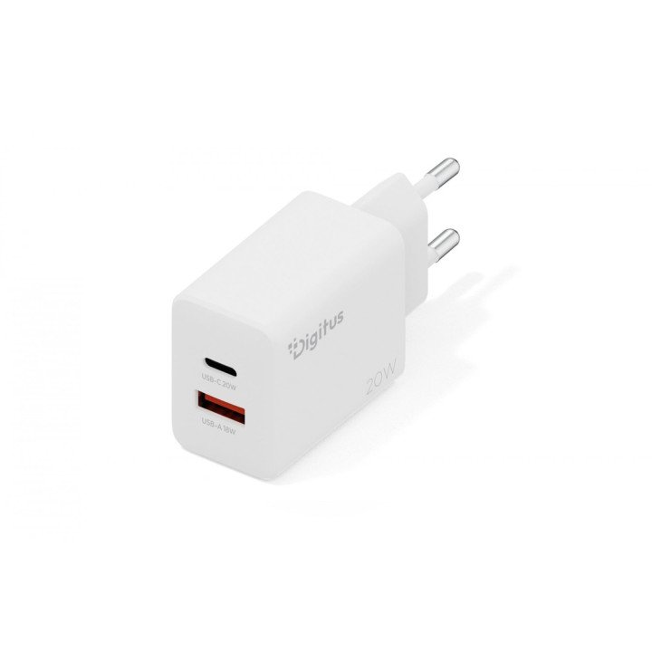 DIGITUS DA-10300 20W USB-C PD 3.0 sienas lādētājs balts