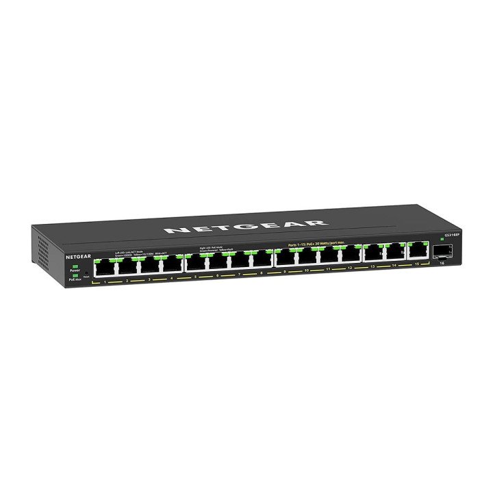 Netgear GS316EP-100PES 16-портовый PoE+ коммутатор 190 Вт