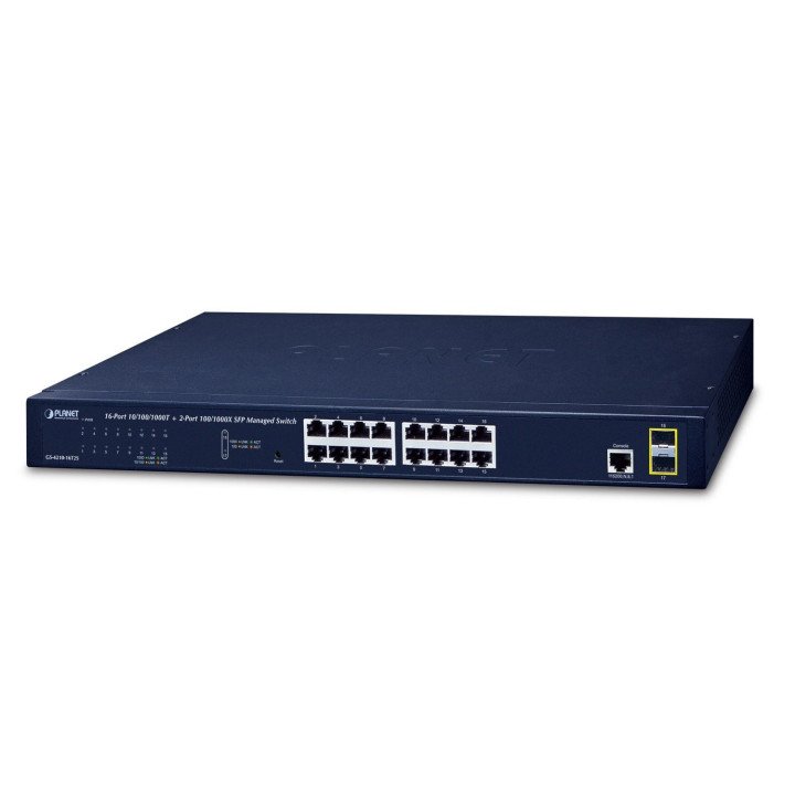 PLANET GS-4210-16T2S управляемый Gigabit коммутатор 16+2 SFP
