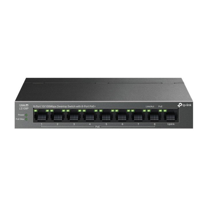 TP-Link LS109P 9 portu PoE+ slēdzis 10/100 Mbps