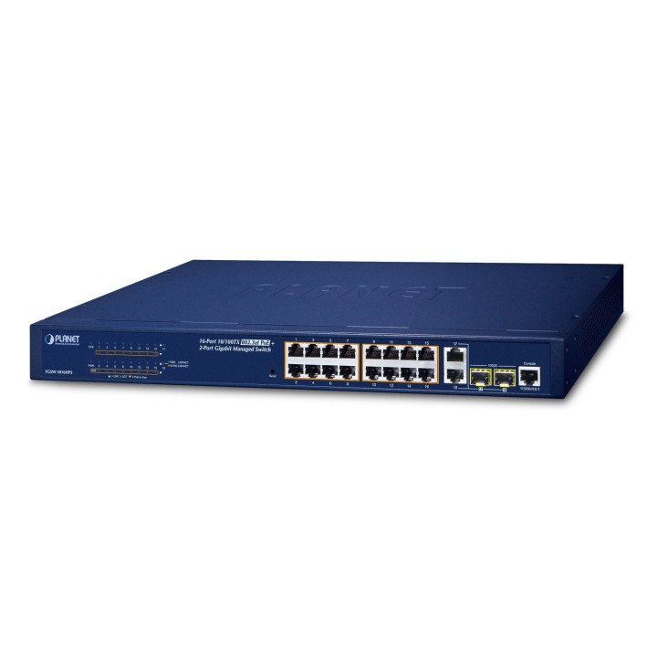 PLANET FGSW-1816HPS PoE+ коммутатор 16 портов 240 Вт
