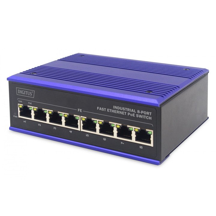 DIGITUS DN-650108 Промышленный PoE коммутатор