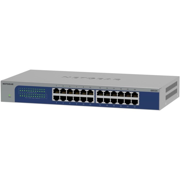 Netgear GS524-300EUS неуправляемый Gigabit коммутатор 24 порта