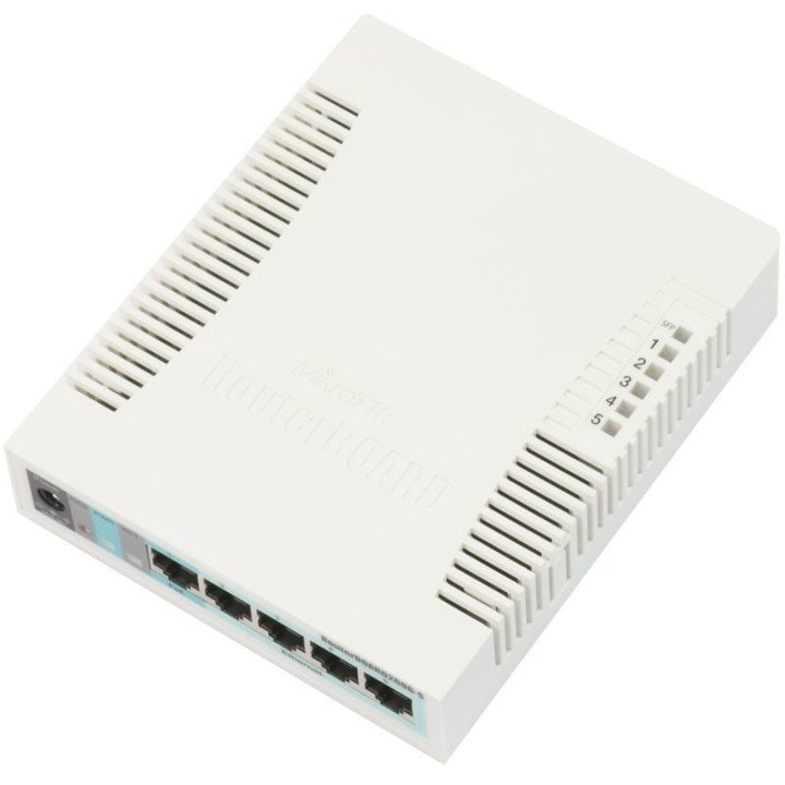 MikroTik CSS106-5G-1S 5 portu Gigabit PoE slēdzis