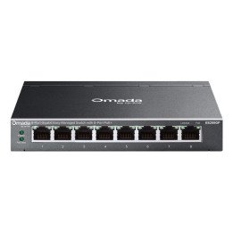 TP-Link ES208GP 8 portu Gigabit PoE+ pārvaldīts slēdzis