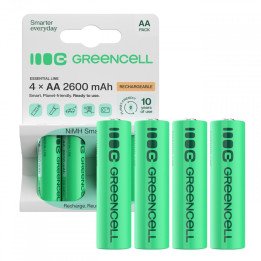 Green Cell AA 2600mAh аккумуляторы 4 шт.