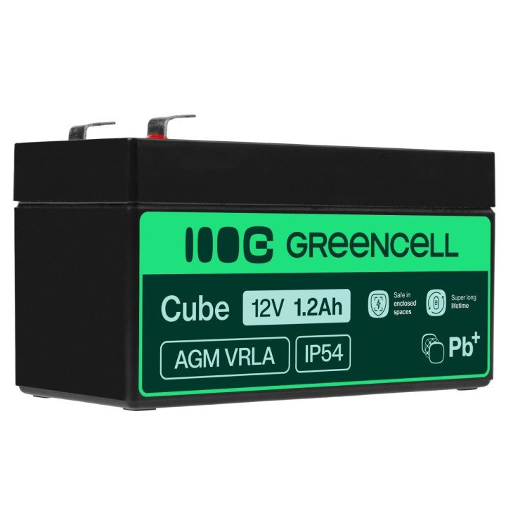 Green Cell AGM17 12V 1,2Ah VRLA akumulators signalizācijai