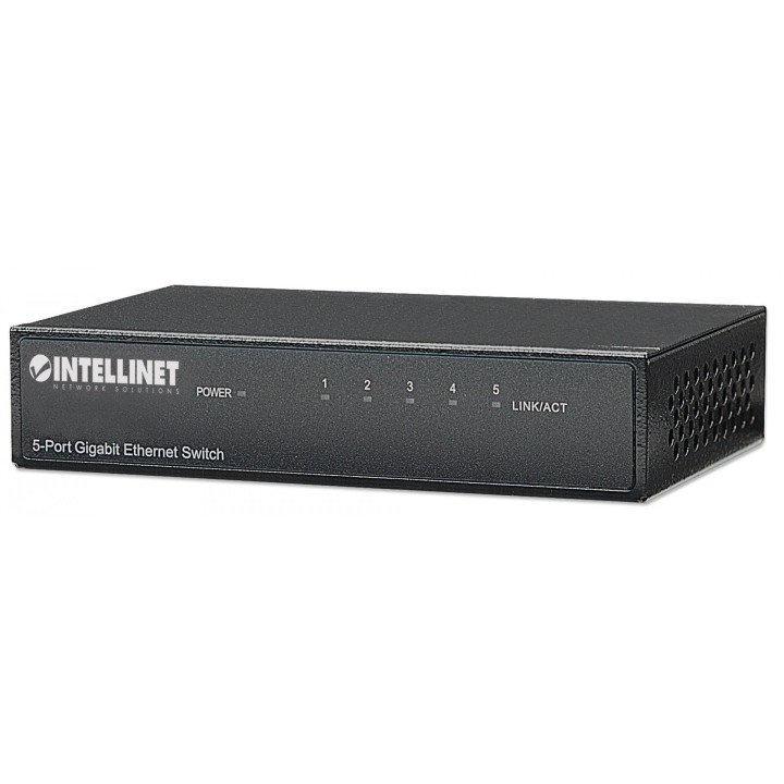 Intellinet 5-портовый гигабитный Ethernet настольный коммутатор 530378