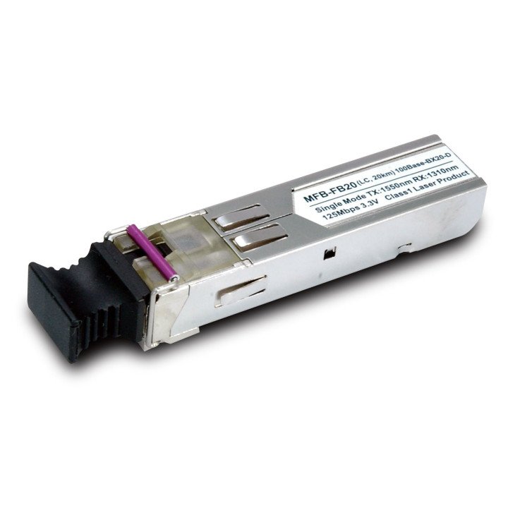 PLANET MFB-FB20 SFP raidītājs 100Mbps 20km 1550nm DDM