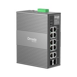TP-LINK IES210GPP Omada 10-портовый гигабитный PoE+ коммутатор DIN-рейка