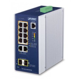 PLANET IGS-4215-8UP2T2S Industriālais PoE slēdzis 8x PoE 90W