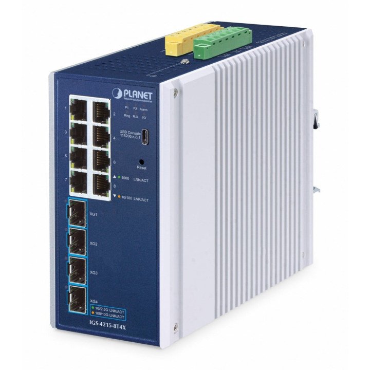 PLANET IGS-4215-8T4X Управляемый 8-портовый гигабитный коммутатор