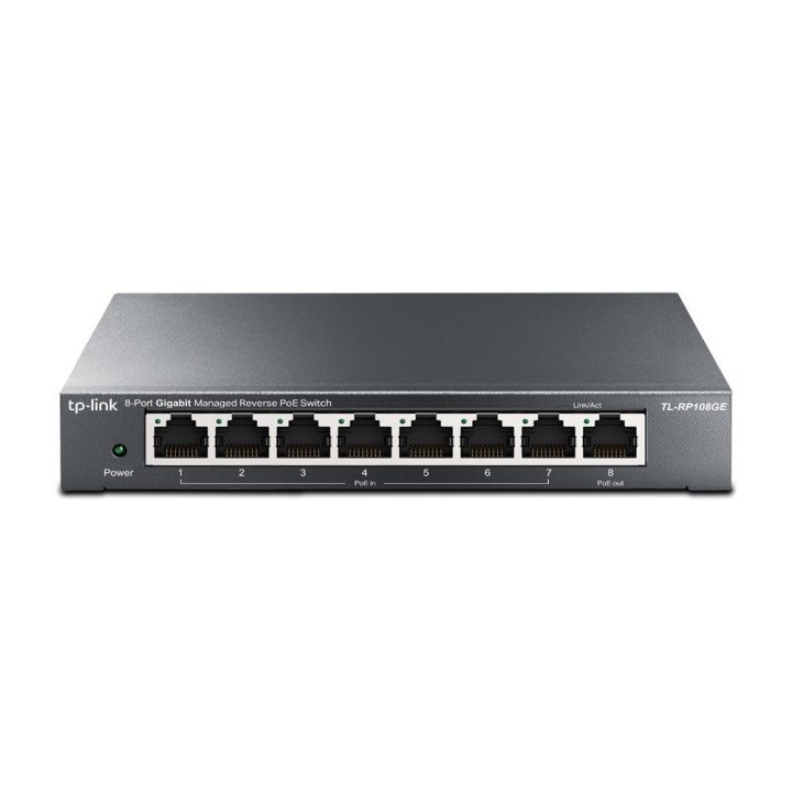 TP-Link RP108GE 8 portu Gigabit pārvaldīts PoE slēdzis