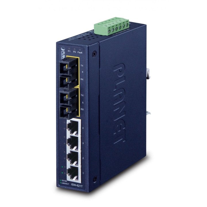 PLANET ISW-621T промышленный Ethernet коммутатор 6 портов управляемый IP30
