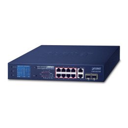 PLANET FGSD-1022VHP 8-портовый PoE+ коммутатор 120 Вт смарт ЖК настольный
