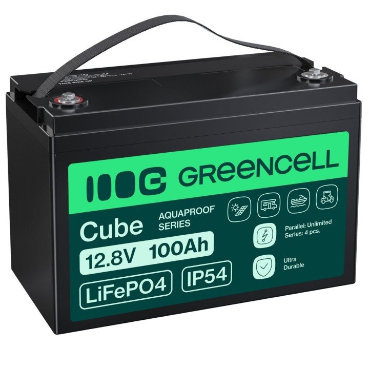Green Cell LFPGC12V100AH LiFePO4 аккумулятор 100Ah 12.8V 1280Wh