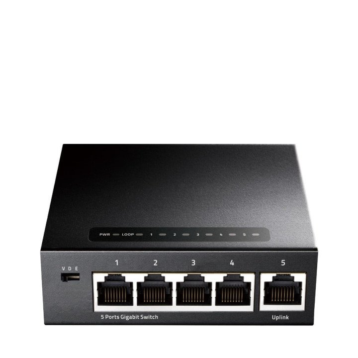 Cudy GS105 5-портовый Gigabit неуправляемый металлический коммутатор