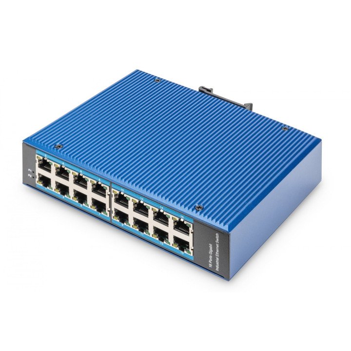 DIGITUS DN-651129 16-портовый Gigabit управляемый промышленный коммутатор DIN-рейка