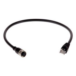 AXIS 01793-001 Cat5e Ethernet kabelis 0,5m melns