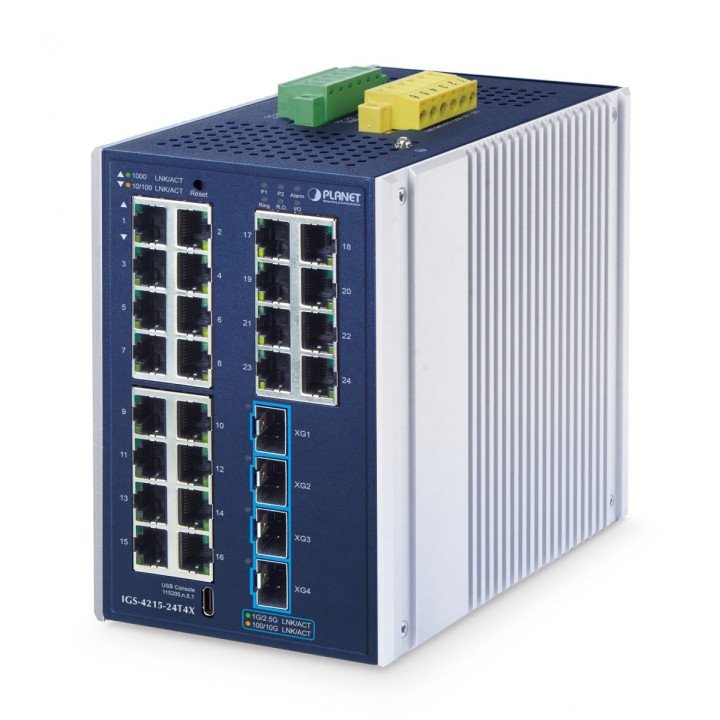 PLANET IGS-4215-24T4X 24-портовый Gigabit управляемый коммутатор