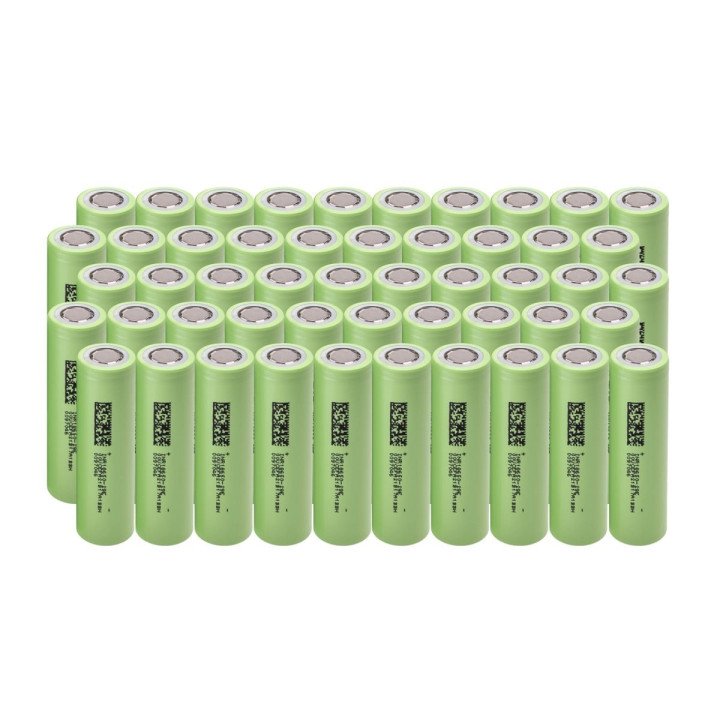 Green Cell 50x 18650 2900mAh 3.7V NMC Li-Ion akumulatora elementi