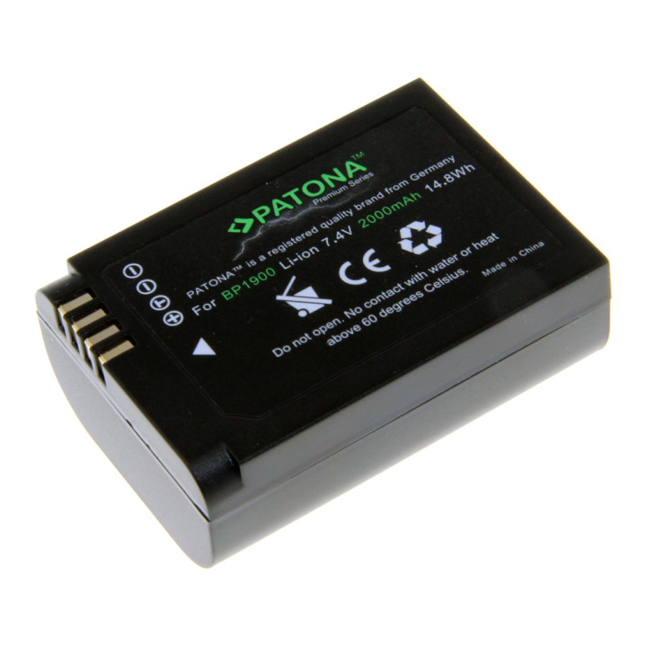 Аккумулятор Patona PT1239 Premium Li-Ion, 2000mAh для Samsung NX1 BP-1900
