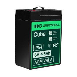 Green Cell AGM02 6V 4,5Ah VRLA akumulators - signalizācijai