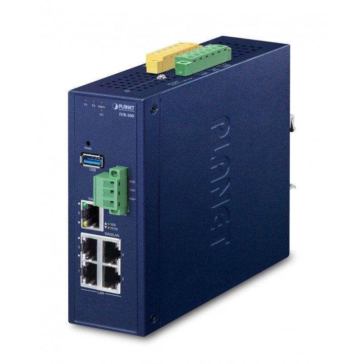 PLANET IVR-300 Промышленный 5-портовый RS-485 DIN-рейка коммутатор