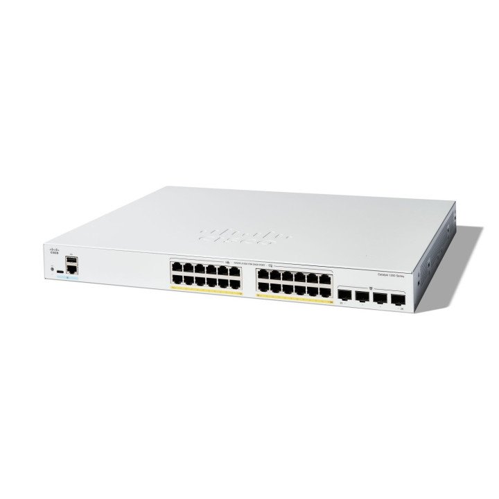 Cisco Catalyst 1200 24-портовый PoE управляемый коммутатор C1200-24FP-4G