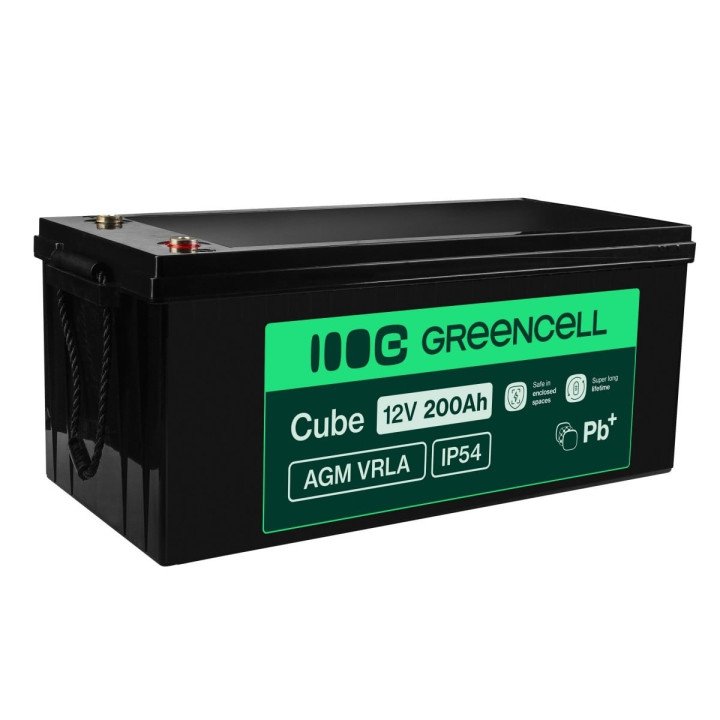 Green Cell AGM33 6V 14Ah VRLA akumulators – signalizācijai, kasei, rotaļlietām