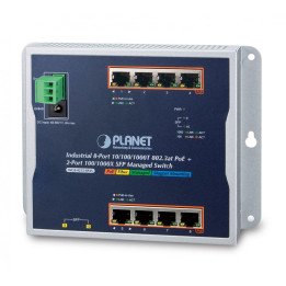 PLANET WGS-4215-8P2S pārvaldīts PoE+ slēdzis 8 Gigabit + 2 SFP IP30