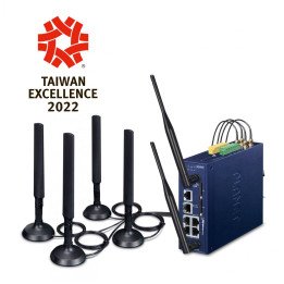 PLANET ICG-2515W-NR Промышленный 5G NR шлюз 5 портов Gigabit