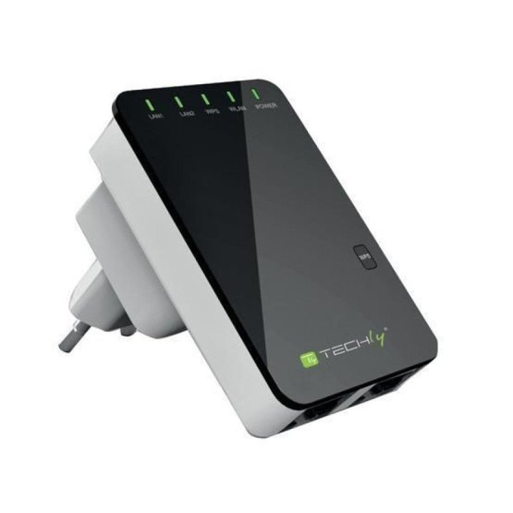 Techly I-WL-REPEATER2 N300 Wi-Fi удлинитель 300Mbps