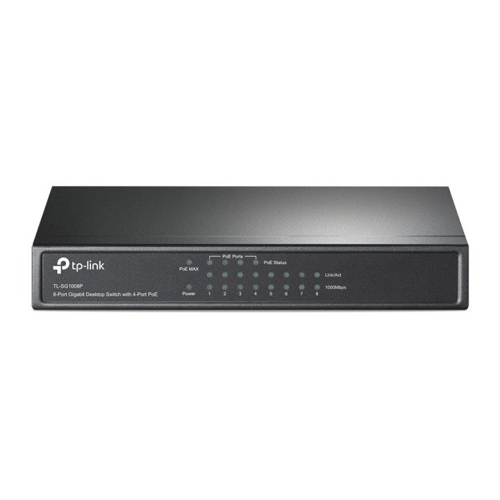 TP-Link TL-SG1008P 8 portu Gigabit PoE+ slēdzis 56W