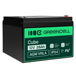 Green Cell AGM55 12V 28Ah AGM akumulators - bezapkopes