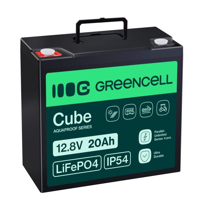 Green Cell LFPGC12V20AH LiFePO4 аккумулятор 12,8В 20Ач 256Вт·ч