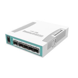 MikroTik CRS106-1C-5S pārvaldāms Gigabit PoE slēdzis 6 porti