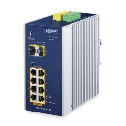 PLANET IGS-10020HPT-U Industriālais PoE slēdzis 8 porti 802.3at 2.5G SFP