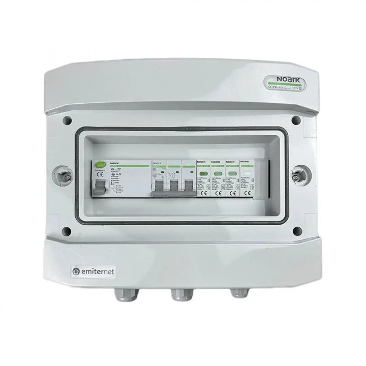 EMITER EM-308N_AC IP65 SPD 1.+2. tips 25A 3P RCD 300mA