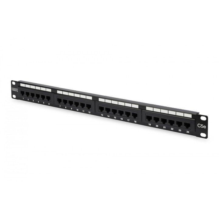 DIGITUS DN-91524U Cat5e UTP 24 portu sadales panelis 1U