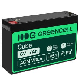 Green Cell AGM12 6V 7Ah VRLA akumulators signalizācijai