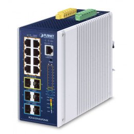 PLANET IGS-6329-8UP2S4X Industriālais PoE slēdzis 8 porti 802.3bt 10G SFP+