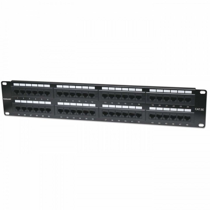 Intellinet 513579 Cat5e UTP 48 portu sadales panelis 2U