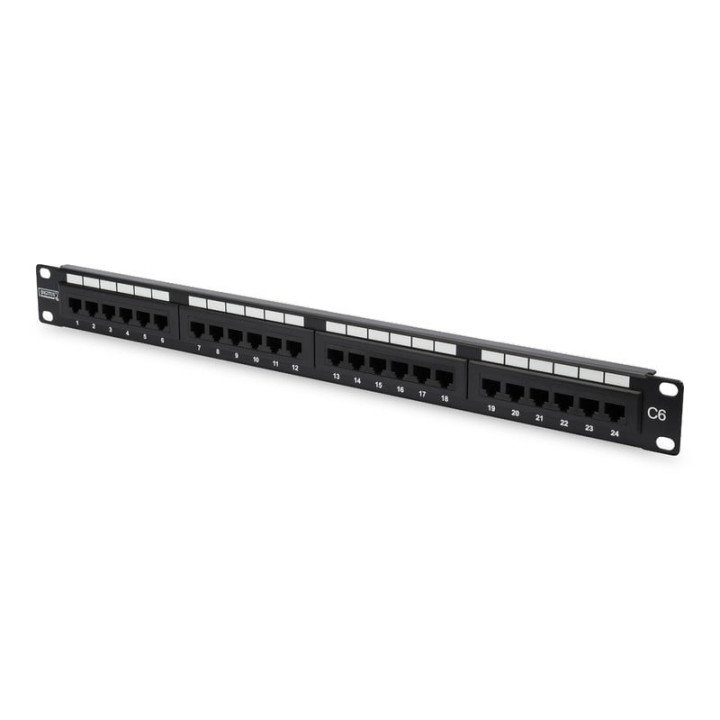 DIGITUS DN-91624U-EC Cat6 UTP 24 portu sadales panelis 1U