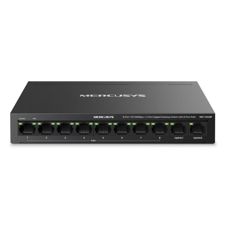 Mercusys MS110CMP 8-портовый PoE коммутатор 10/100Mbps