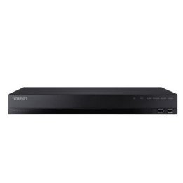 Hanwha Vision HRX-1634 DVR 4K H.265 12V 40W Melns
