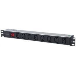 Intellinet 163620 19" 1U Rackmount PDU 8x C13 16A