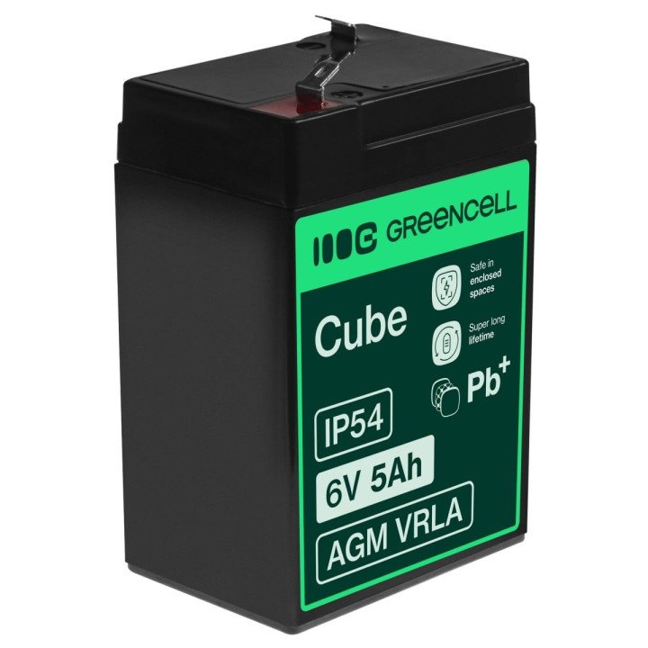 Green Cell AGM11 6V 5Ah VRLA akumulators - signalizācijai