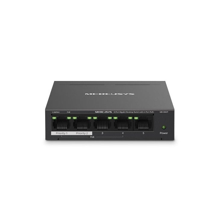 TP-Link MS105GP 5 portu Gigabit PoE+ slēdzis 66W