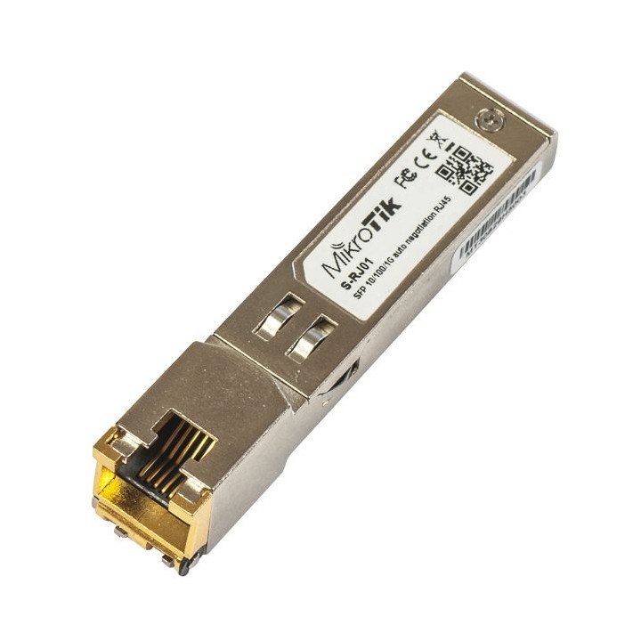MikroTik S-RJ01 SFP трансивер Gigabit Ethernet модуль